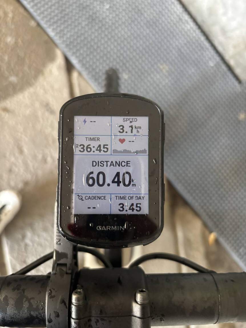 Compteur de vélo sur le guidon
